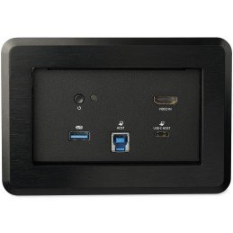 StarTech.com Boîtier de connectivité pour table de conférence - Station d'accueil escamotable - 4K HDMI et Power Delivery