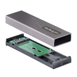 StarTech.com Boîtier Externe SSD M.2 NVMe SATA - Boîtier Disque Dur SSD M.2 PCIe SATA - Boîtier SSD M.2 - Boîtier pour SSD M.2