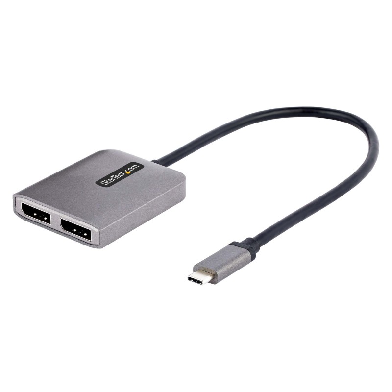 StarTech.com USB-C auf Dual DisplayPort 1.4 Adapter, USB-C Multi-Monitor MST Hub, Dual 5K 60Hz DP Laptop Display Extender  