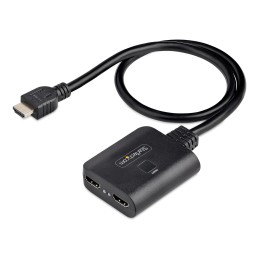 StarTech.com Divisor HDMI de 2 Puertos - Multiplicador HDMI 2.0 de 2 Puertos 4K60 - Splitter HDMI 2 Puertos de Entrada 1 de