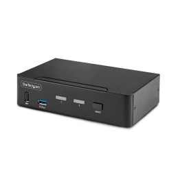 StarTech.com KVM Switch DisplayPort a 2 porte, Display singolo 8K 60Hz   4K 144Hz, DP 1.4, 2 porte USB 3.0, 4 porte USB 2.0