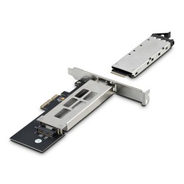 StarTech.com M.2 NVMe Wechselrahmen für PCIe x4, M2 PCIe Adapterkarte für M.2 SSD, werkzeuglose Installation, PCI Express