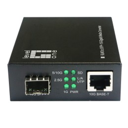 LevelOne GVT-2051 convertitore multimediale di rete 10000 Mbit s Nero