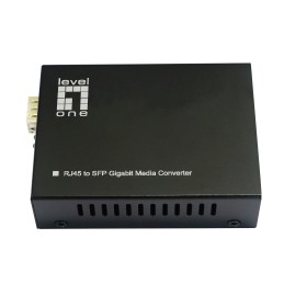 LevelOne RJ45-zu-SFP-Gigabit-Medienkonverter, 802.3bt 90W PoE PSE