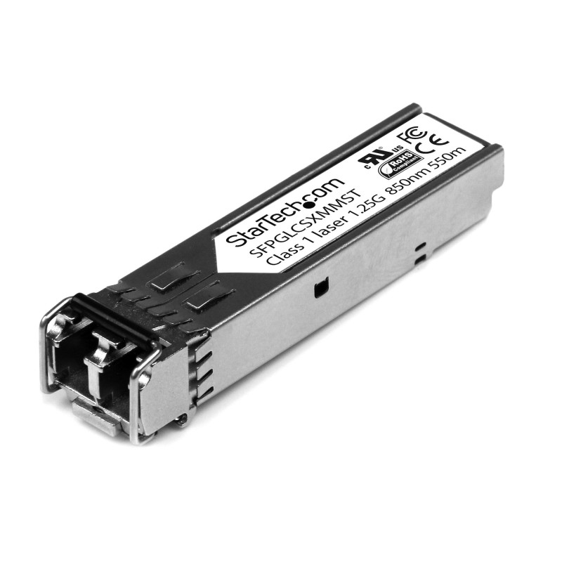 StarTech.com Módulo Transceptor SFP Compatible con Cisco GLC-SX-MM - 1000BASE-SX - Multimodo de 1 GbE - SFP Ethernet Gigabit de