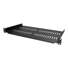 StarTech.com 1HE Regalboden für Racks - Universale Belüftete Freitragende Fachboden für 19" Netzwerkschränke und Racks,