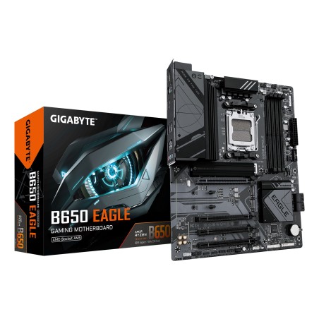 GIGABYTE B650 EAGLE Placa base - AMD Ryzen serie 9000, VRM de 12+2+2 fases, hasta 7600 MHz DDR5 (OC), 1xPCIe 5.0 + 2xPCIe 4.0