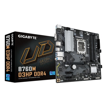 GIGABYTE B760M D3HP DDR4 Carte Mère - Prend en charge les processeurs Intel Core de 14e génération, VRM numérique 4+1+1 phases,