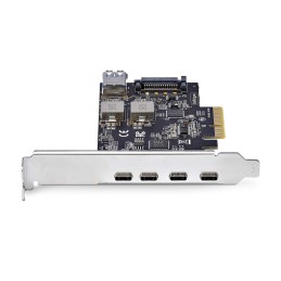 StarTech.com 5-Port USB-C PCIe Karte, USB 3.2 Typ C 10 Gbit, PCI Express USB C Erweiterungskarte mit 4x USB-C und 1x USB-A