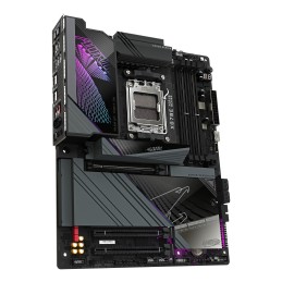 GIGABYTE X870E AORUS MASTER Carte Mère - Prend en charge les processeurs AMD Ryzen 9000, 16+2+2 phases VRM numérique, jusqu'à