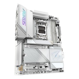 GIGABYTE X870E AORUS PRO ICE Carte Mère - Prend en charge les processeurs AMD Ryzen 9000, 16+2+2 Phases VRM Digital, jusqu'à