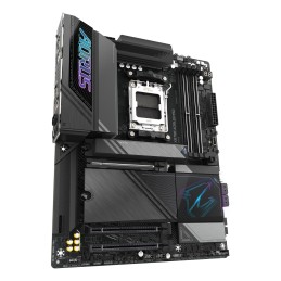 GIGABYTE X870E AORUS PRO Placa Base - Compatible con CPUs AMD Ryzen 9000, 16+2+2 fases VRM digitales, hasta 8000MHz DDR5 (OC),