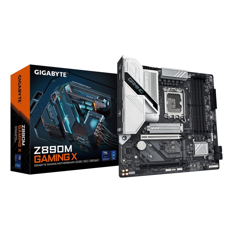 GIGABYTE Placa base Z890M GAMING X - Compatible con procesadores Intel Core Ultra (Serie 2), 8+1+2 fases VRM, hasta 8800MHz