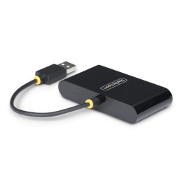 StarTech.com Hub USB 2.0 a 4 Porte, Splitter USB Portatile Alimentato da Bus Protezione da Sovracorrente (OCP), Adattatore