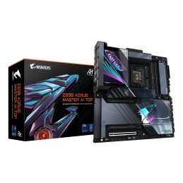 GIGABYTE Z890 AORUS MASTER AI TOP Motherboard - Unterstützt Intel Core Ultra (Serie 2) CPUs, 20+1+2 Phasen VRM, bis zu 9500MHz