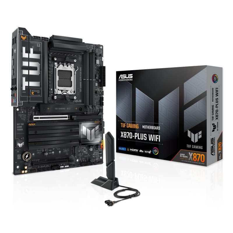 ASUS TUF GAMING X870-PLUS WIFI AMD X870 Zócalo AM5 ATX