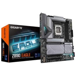 GIGABYTE Z890 EAGLE Motherboard - Unterstützt Intel Core Ultra (Serie 2) CPUs, 14+1+2 Phasen VRM, bis zu 8800MHz DDR5 (OC), 1x