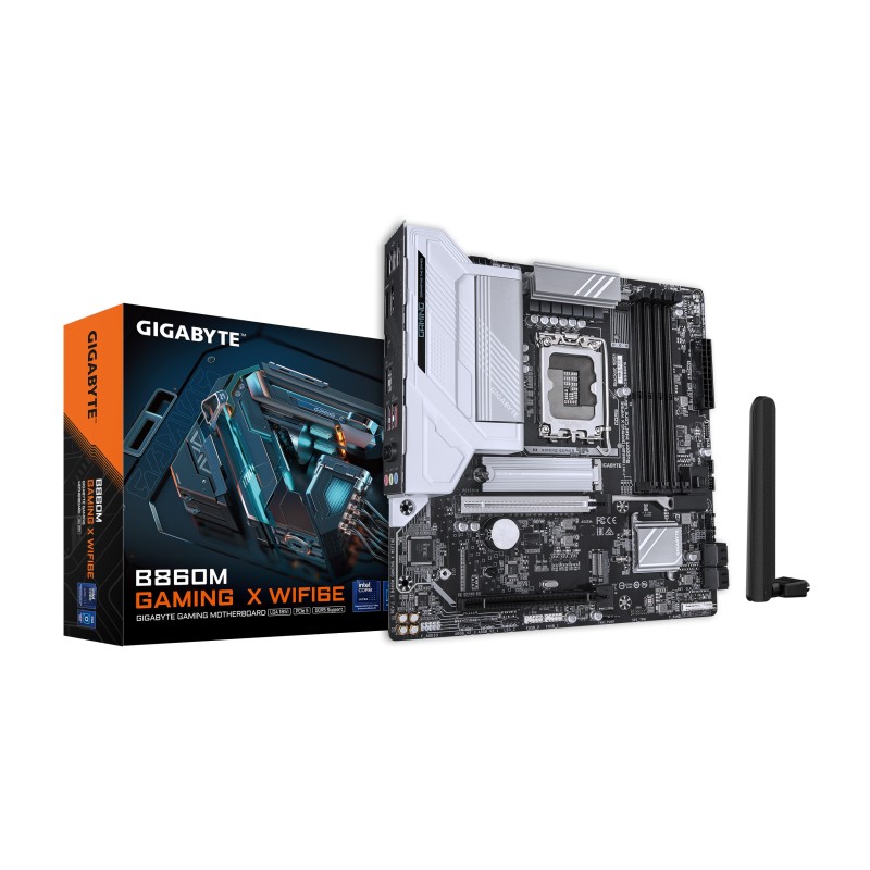 GIGABYTE B860M GAMING X WIFI6E Carte mère - Processeurs Intel Core Ultra, VRM 8+1+2+2 phases, jusqu'à 9200MHz DDR5, 1xPCIe 5.0