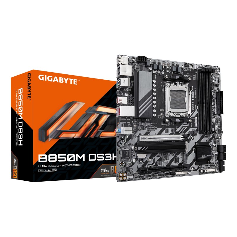 GIGABYTE B850M DS3H motherboard AMD B850 Socket AM5 micro ATX