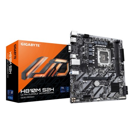 GIGABYTE H810M S2H Placa base - Procesadores Intel Core Ultra (Serie 2), VRM de 4+1+2 fases, hasta 6400 MHz DDR5, 1xPCIe 4.0