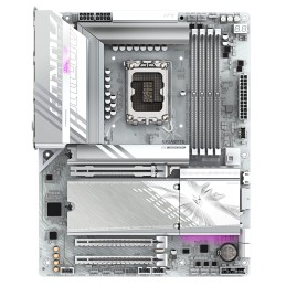 GIGABYTE B860 AORUS ELITE WIFI7 ICE Carte mère - Processeurs Intel Core Ultra, VRM 14+1+2+1 phases, jusqu'à 9200MHz DDR5,