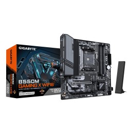 GIGABYTE B550M GAMING X WIFI6 Scheda madre - CPU AMD Ryzen 5000, VRM a 5+3 fasi, fino a 3200 MHz DDR4, 1x M.2 PCIe 4.0 + 1x M.2