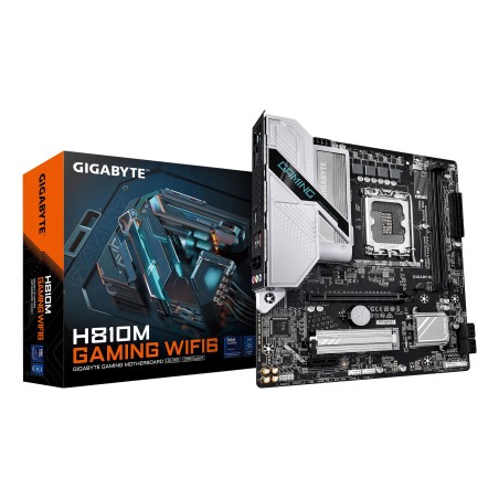 GIGABYTE H810M GAMING WIFI6 Placa base - Procesadores Intel Core Ultra (Serie 2), VRM de 4+1+2 fases, hasta 6400 MHz DDR5,