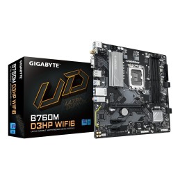 GIGABYTE B760M D3HP WIFI6 Placa base - Compatible con procesadores Intel Core 14ª generación, VRM digital de 4+1+1 fases, hasta