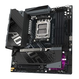 GIGABYTE B850M AORUS ELITE WIFI6E Mainboard – AMD Ryzen 9000 Serie Prozessoren, digitales 12+2+2 Phasen VRM, bis zu 8200 MHz