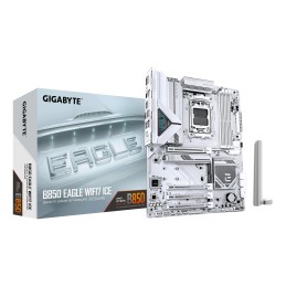GIGABYTE B850 EAGLE WIFI7 ICE Placa base - Procesadores AMD Ryzen serie 9000, VRM digital de 8+2+2 fases, hasta 8200 MHz DDR5
