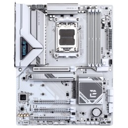 GIGABYTE B850 EAGLE WIFI7 ICE Placa base - Procesadores AMD Ryzen serie 9000, VRM digital de 8+2+2 fases, hasta 8200 MHz DDR5