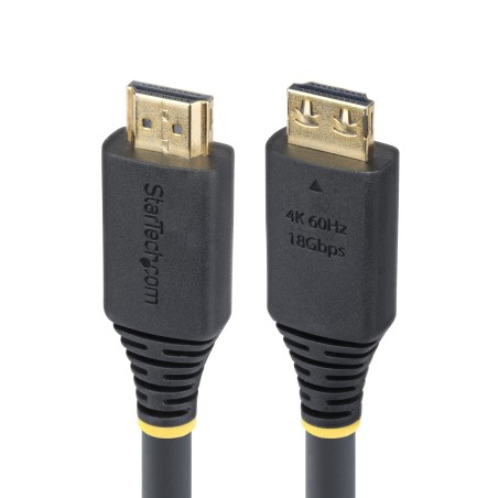StarTech.com Cable HDMI Activo de Alta Velocidad de 6m con Conectores con Agarre - 4K 60Hz 1440p 144Hz - HDR10 HDCP 2.2 ARC -
