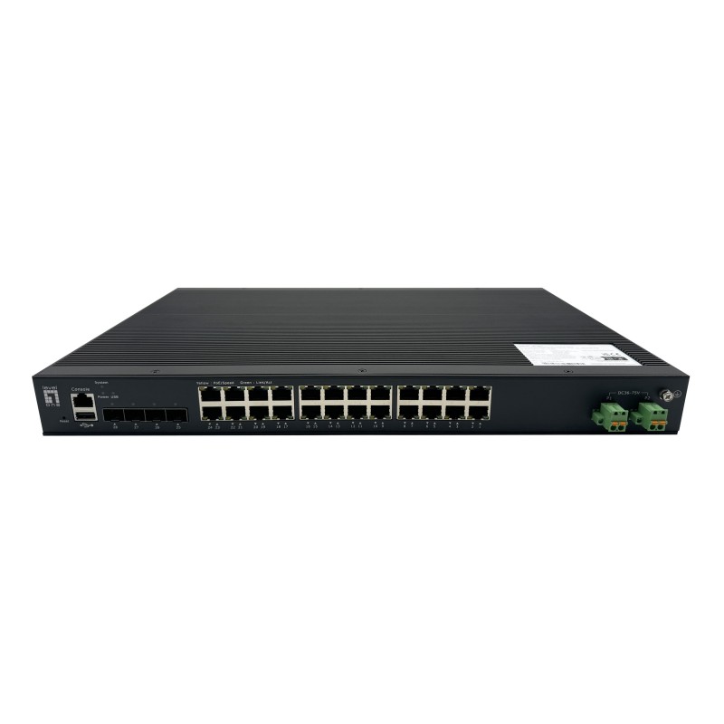 LevelOne IXP-2871 network switch Managed L2+ Gigabit Ethernet (10 100 1000) Power over Ethernet (PoE) Black