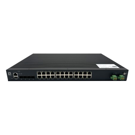 LevelOne IXP-2871 network switch Managed L2+ Gigabit Ethernet (10 100 1000) Power over Ethernet (PoE) Black