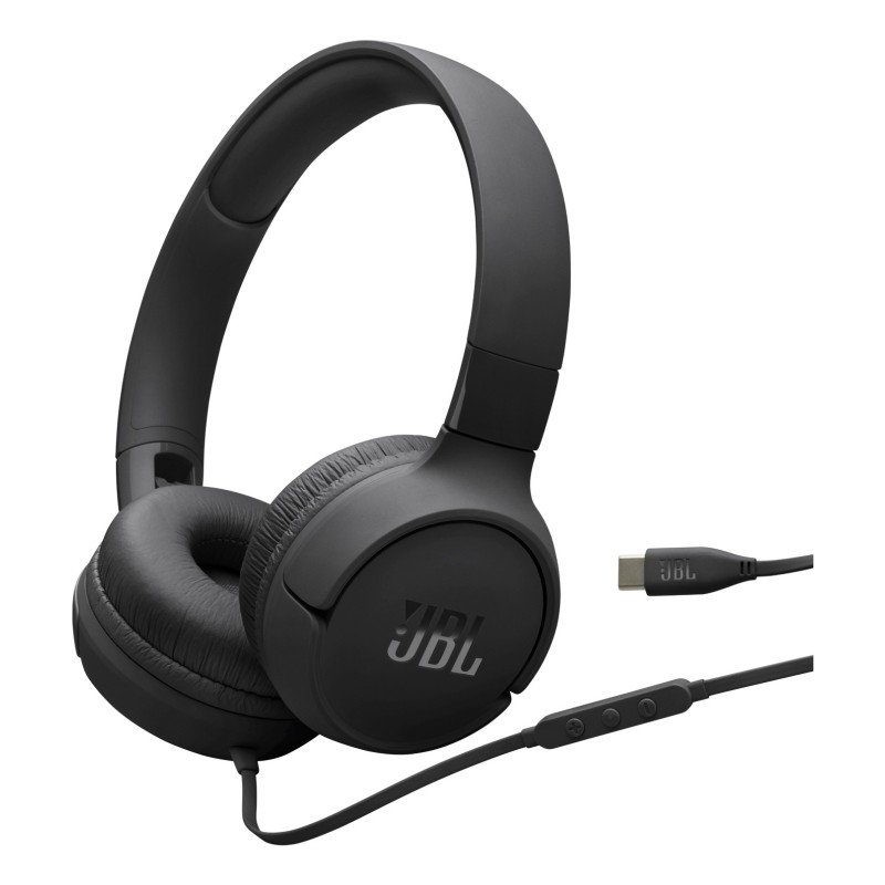 JBL Tune 520C USB-C Auriculares Alámbrico Diadema Llamadas Música USB Tipo C Negro