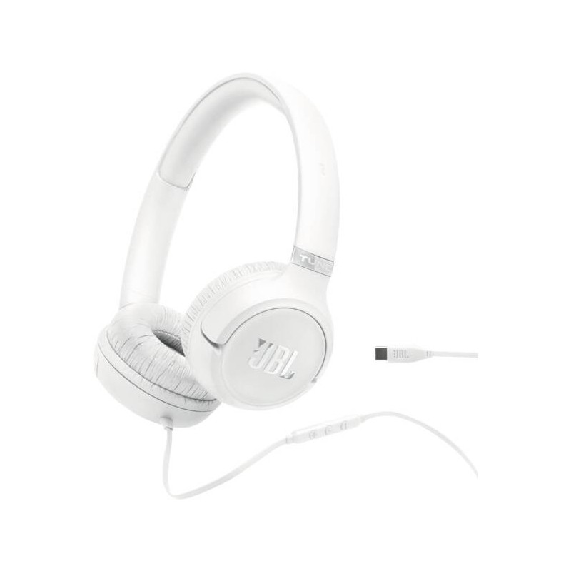 JBL Tune 530C USB C Auriculares Alámbrico Diadema USB Tipo C Blanco