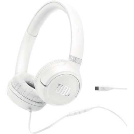 JBL Tune 530C USB C Auriculares Alámbrico Diadema USB Tipo C Blanco