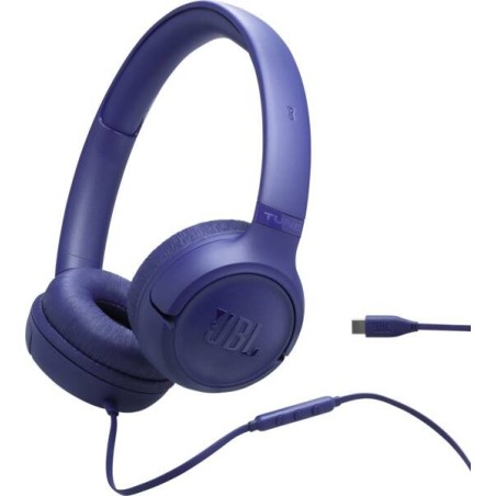 JBL Tune 530C USB C Casque Avec fil Arceau USB Type-C Bleu
