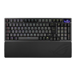 ASUS ROG Azoth 96 HE tastiera Gaming USB + RF Wireless + Bluetooth QWERTZ Nero
