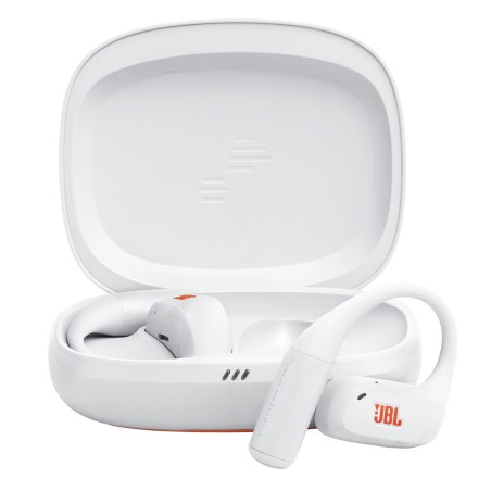 JBL Endurance Zone Cuffie Sportive Open-Ear True Wireless con Archetto Ergonomico, colore Bianco