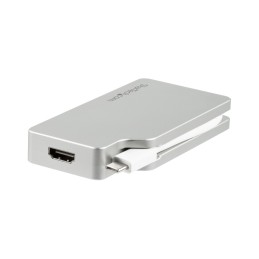 StarTech.com Adaptador USB C Multipuertos de Vídeo HDMI, VGA, Mini DisplayPort o DVI - Convertidor USB Tipo C de Monitor a HDMI