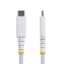 StarTech.com Cable de Carga USB-C Trenzado de 2m - Cable Cargador USB Tipo C para Portátil - Cable Resistente para Carga de