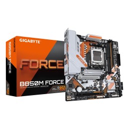 GIGABYTE B850M FORCE Placa Base – Compatible con procesadores AMD Ryzen serie 9000, VRM digital de 8+2+2 fases, hasta 9600 MHz