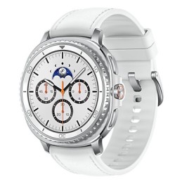 Samsung Galaxy Watch 8 Classic 3,3 cm (1.3") AMOLED 46 mm Digitale 438 x 438 Pixel Touch screen 4G Argento Wi-Fi GPS