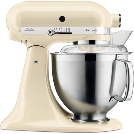 KitchenAid Artisan 5KSM185PS robot de cuisine 300 W 4,8 L Crème