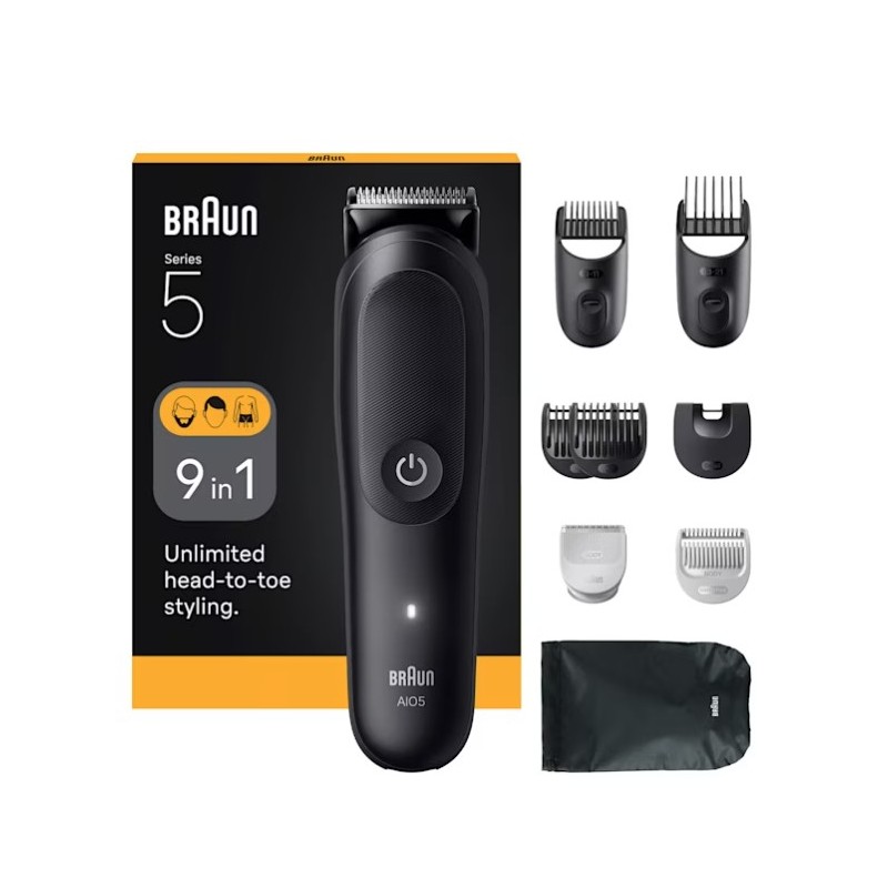 Braun AIO5540 cortadora de pelo y maquinilla Negro 14 Ión de litio