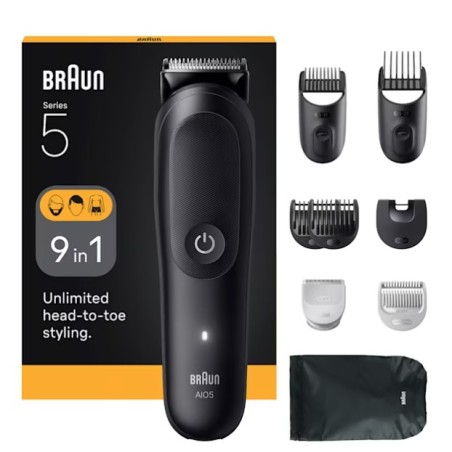 Braun AIO5540 cortadora de pelo y maquinilla Negro 14 Ión de litio
