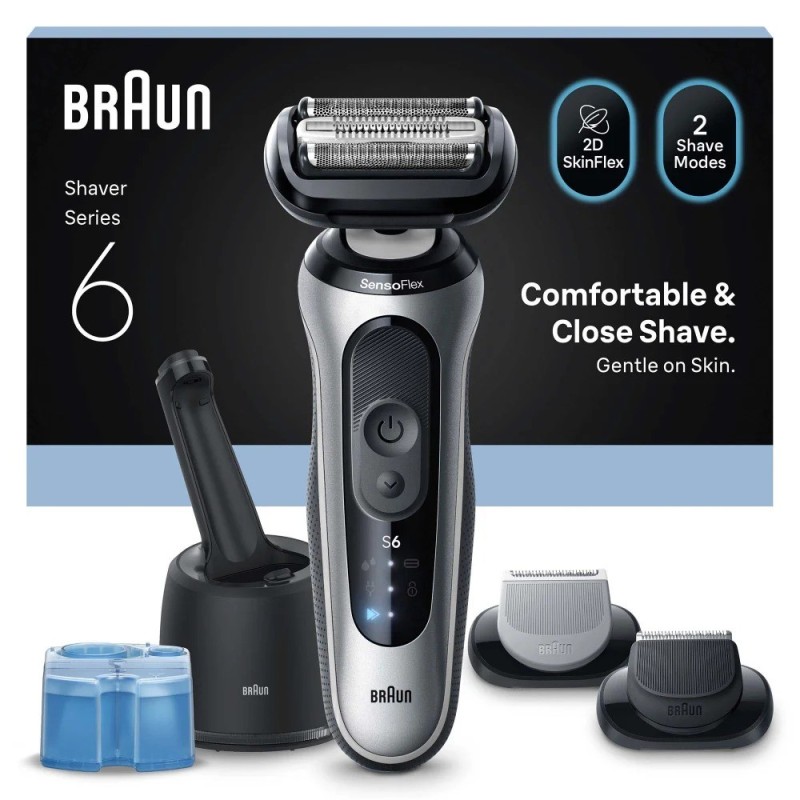 Braun Series 6 62-S7650cc Folienschaber Trimmer Silber