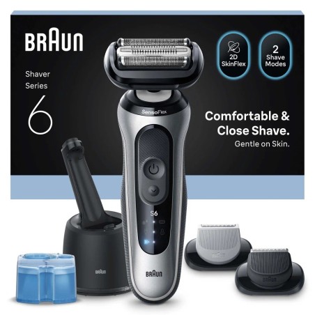Braun Series 6 62-S7650cc Folienschaber Trimmer Silber