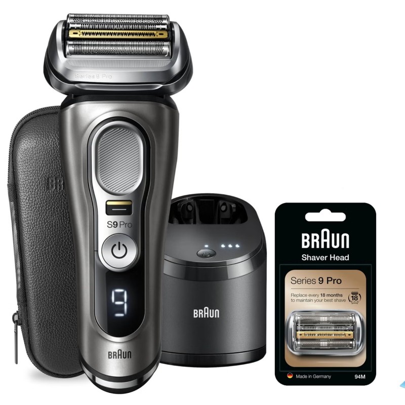 Braun Series 9 Pro 9465cc Foil shaver Trimmer Black, Silver